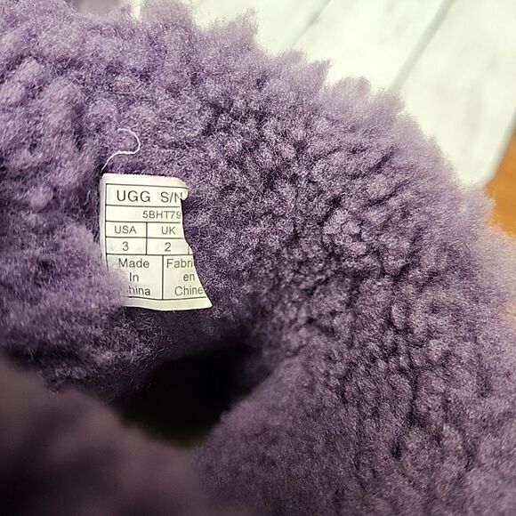 UGG Boot Kids MINI BAILEY BOW II Violet Bloom Size 3 Purple - Picture 8 of 11